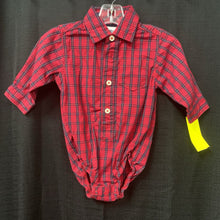 Load image into Gallery viewer, plaid button down onesie
