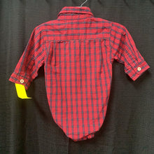 Load image into Gallery viewer, plaid button down onesie
