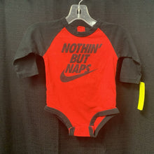 Load image into Gallery viewer, &quot;Nothin but naps&quot; onesie
