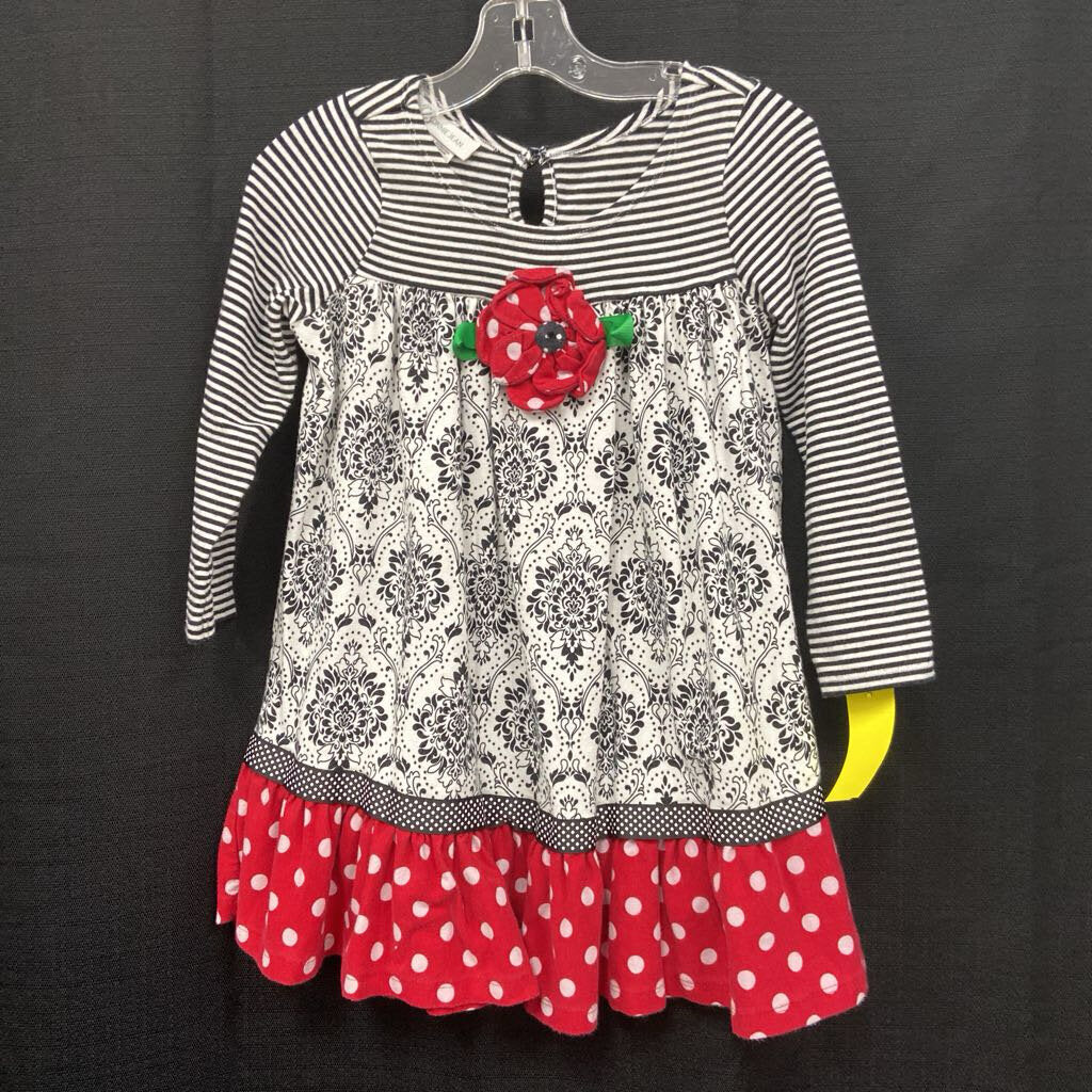 Striped Flower Dress