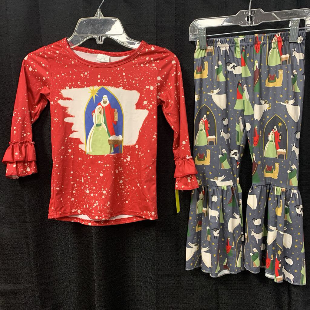 2pc Nativity Christmas Outfit