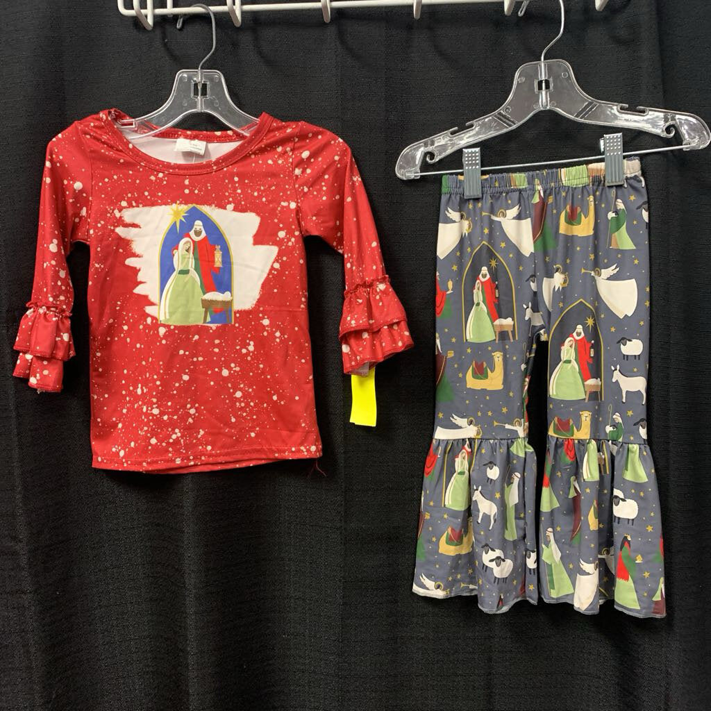 2pc Nativity Christmas Outfit