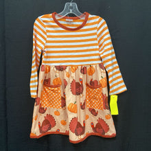 Load image into Gallery viewer, Thanksgiving Turkey Dress
