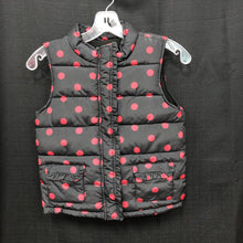 Load image into Gallery viewer, Girls Polka Dot Winter Vest
