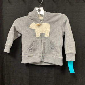 Hooded Zip Bear Sweatshirt