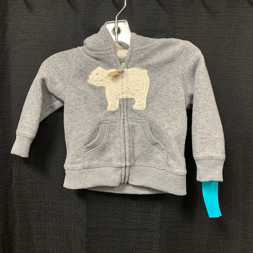 Hooded Zip Bear Sweatshirt