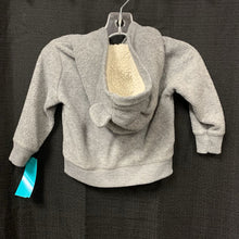Load image into Gallery viewer, Hooded Zip Bear Sweatshirt
