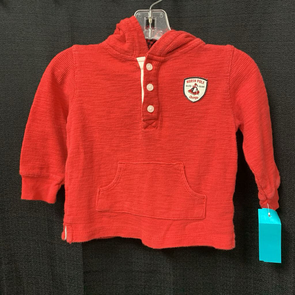 Hooded Button T-Shirt