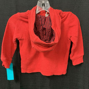 Hooded Button T-Shirt