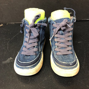 Girls zippered jean high top sneakers (Billy)