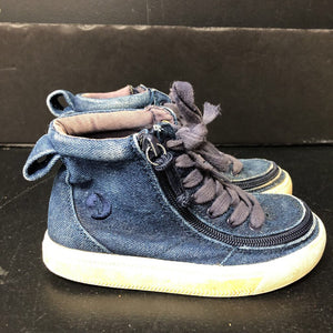 Girls zippered jean high top sneakers (Billy)