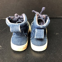 Load image into Gallery viewer, Girls zippered jean high top sneakers (Billy)
