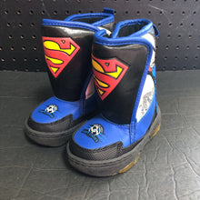 Load image into Gallery viewer, Boys Light Up Superman Snow Boots
