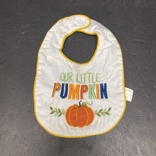 Load image into Gallery viewer, &quot;Our Little Pumpkin&quot; Thanksgiving Bib
