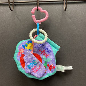"Peek A Boo with Ariel" Sensory Attachment Soft Book