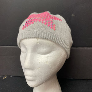 Girls Sequin Star Hat