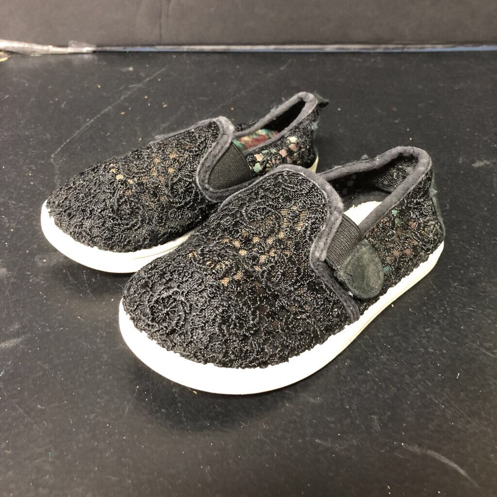 Girls Lace Slip On Shoes