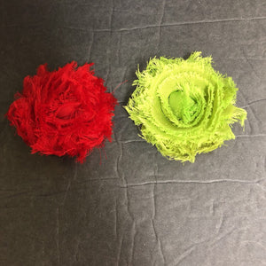 2pk Flower Hairbow Clips