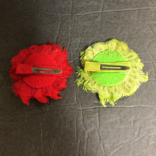 Load image into Gallery viewer, 2pk Flower Hairbow Clips
