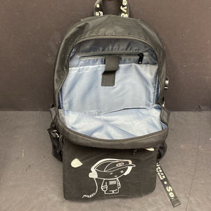 Luminous Backpack Bag w/USB Charging Port (Senkey & Style)