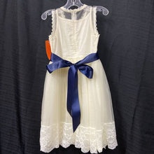 Load image into Gallery viewer, sleeveless lace formal dress w/ tie bow (Bow Dreams)
