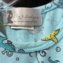 Load image into Gallery viewer, ruffled sleeve casual dress with mermaid octopus &amp; fish pattern
