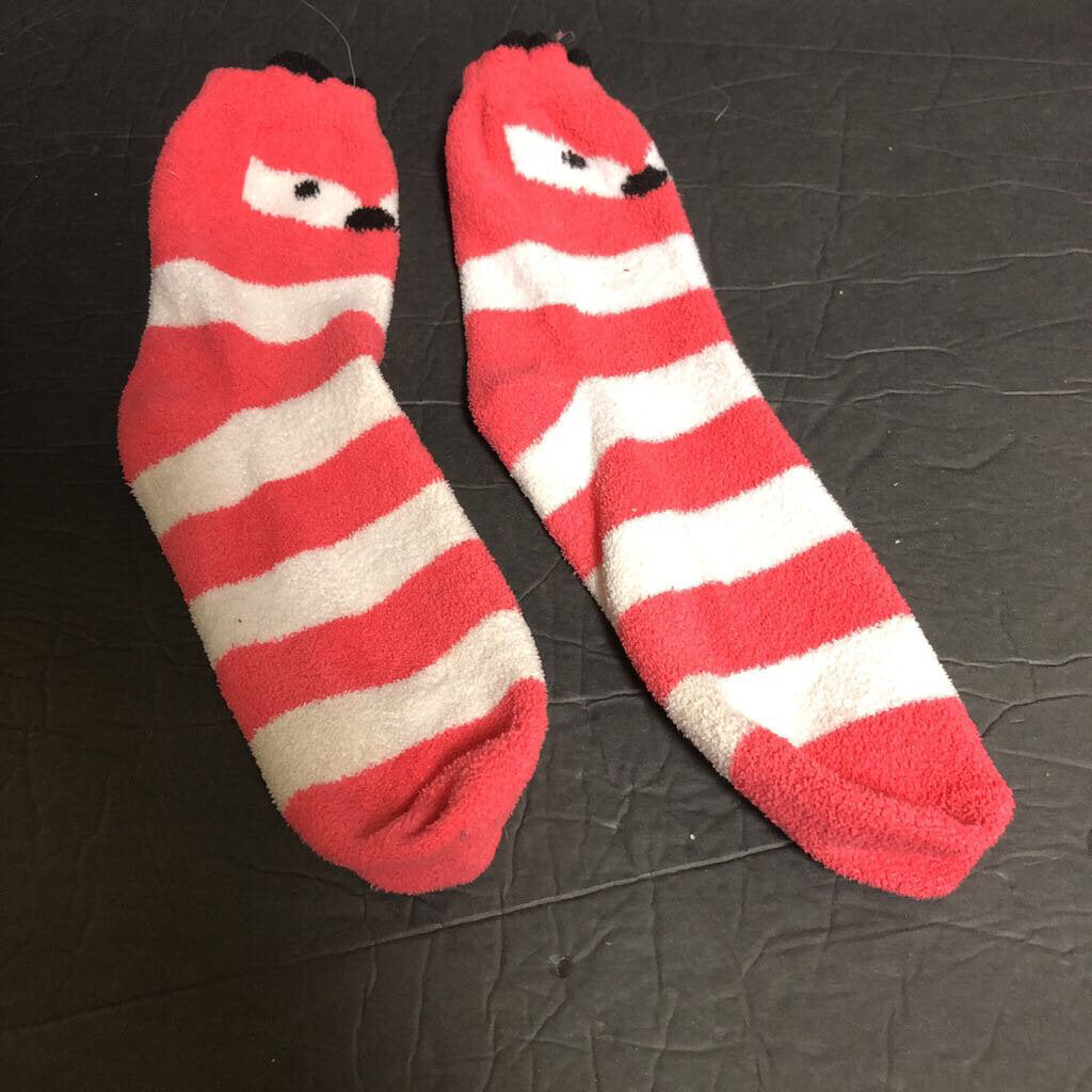 Girls Fox Fuzzy Socks