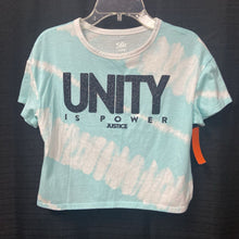 Load image into Gallery viewer, &quot;Unity is POWER Justice&quot; tie dye top
