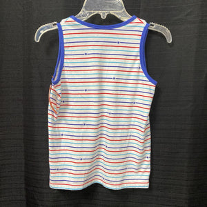 sleeveless USA colors top