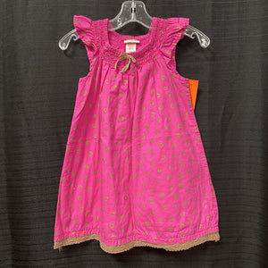 ruffle sleeved dress w/ circles