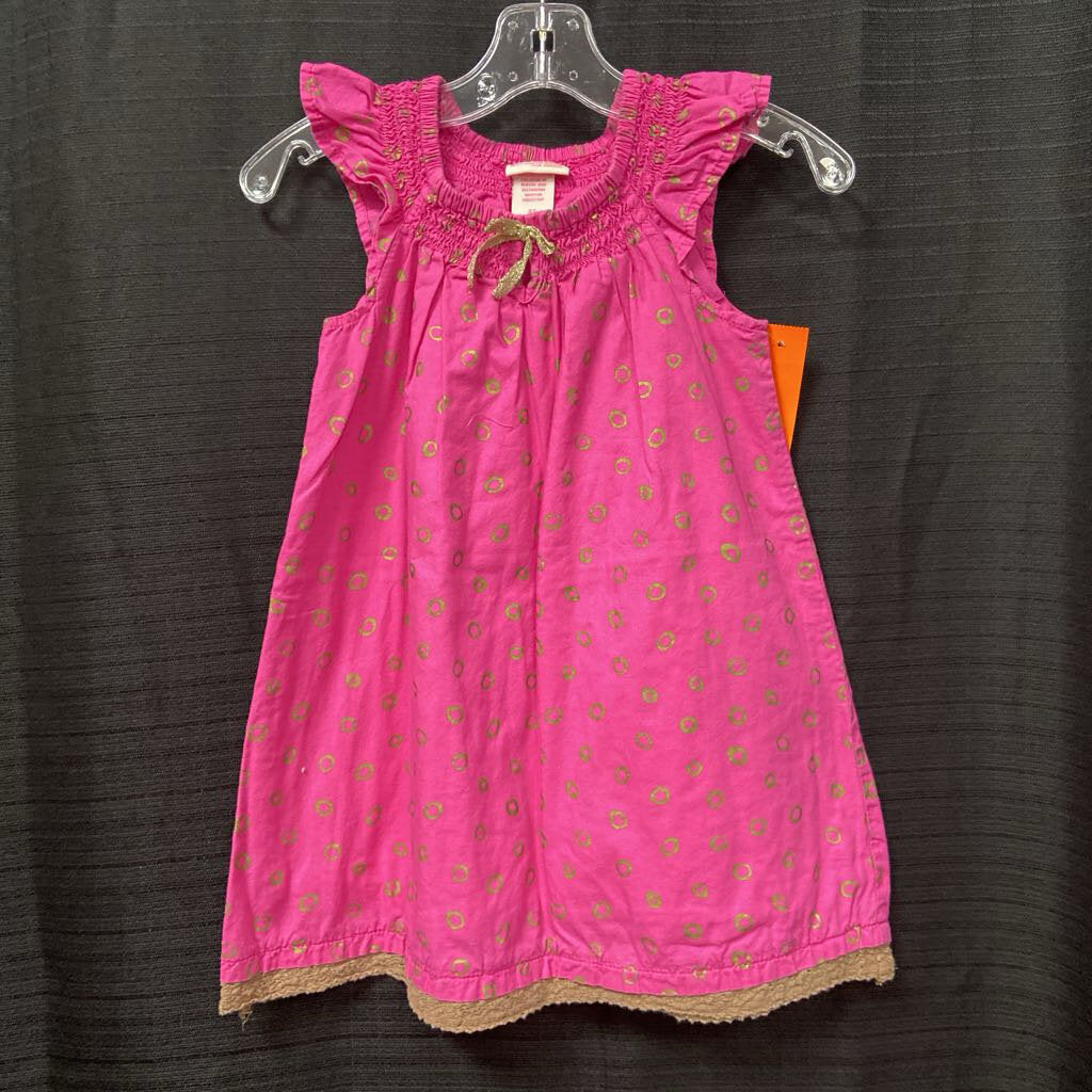 ruffle sleeved dress w/ circles