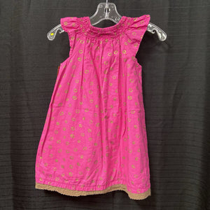 ruffle sleeved dress w/ circles