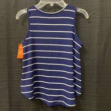 Load image into Gallery viewer, striped nautical anchor top
