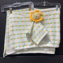 Load image into Gallery viewer, Lion Nursery Blanket w/Security Blanket
