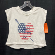 Load image into Gallery viewer, &quot;Ralph Lauren&quot; USA heart crop top
