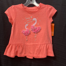 Load image into Gallery viewer, &quot;Mommy loves...&quot; ruffle flamingoes top
