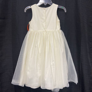 rosette top tulle skirt formal dress