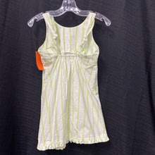 Load image into Gallery viewer, slim strap striped floral sundress

