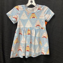 Load image into Gallery viewer, Teepee pattern cotton dress

