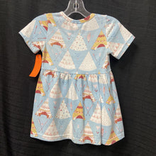 Load image into Gallery viewer, Teepee pattern cotton dress
