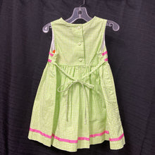 Load image into Gallery viewer, gigham plaid dress w/ bows
