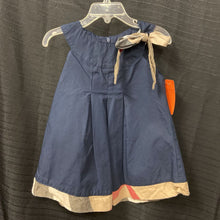 Load image into Gallery viewer, zippered pinafore dress plaid trim
