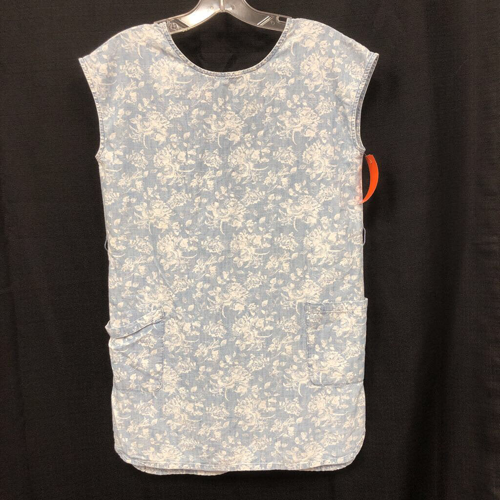 rose pattern dress w/ pockets