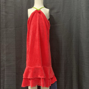 terry fabric strap dress