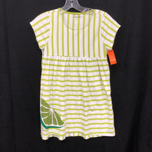 Load image into Gallery viewer, striped sparkle lime dress
