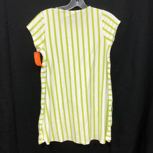 striped sparkle lime dress