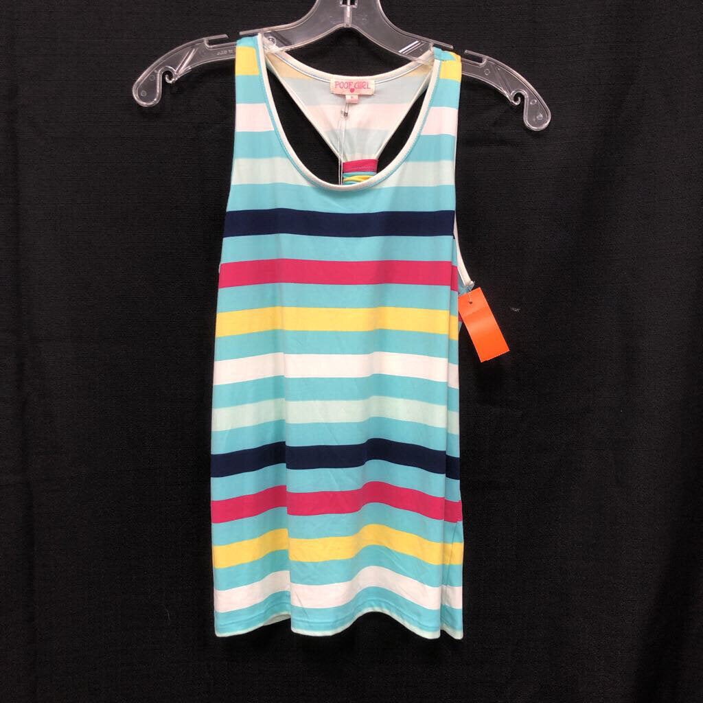 striped racer back top (NEW)