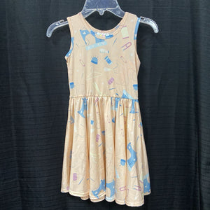 sewing themed sleeveless dress