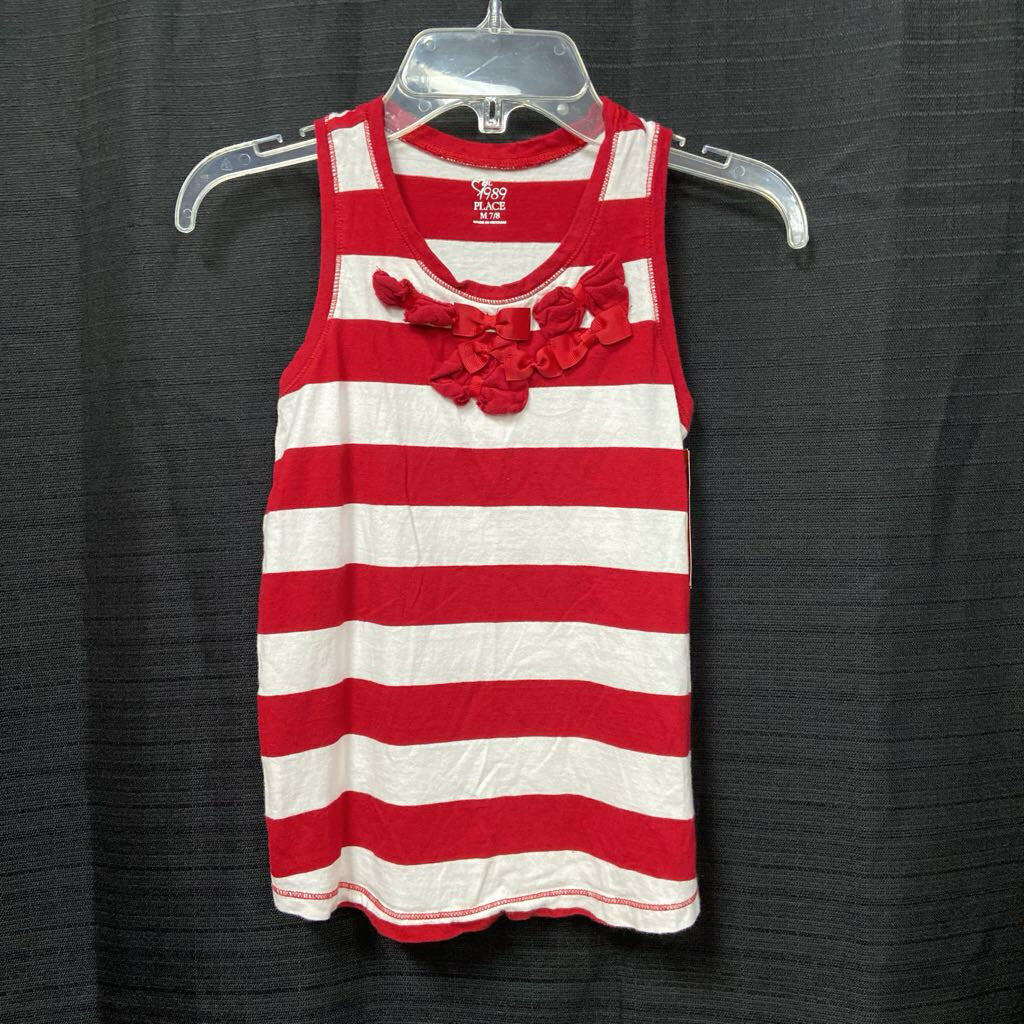 striped tank top with bows
