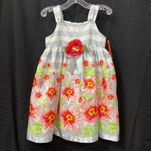 Load image into Gallery viewer, striped &amp; floral print dress
